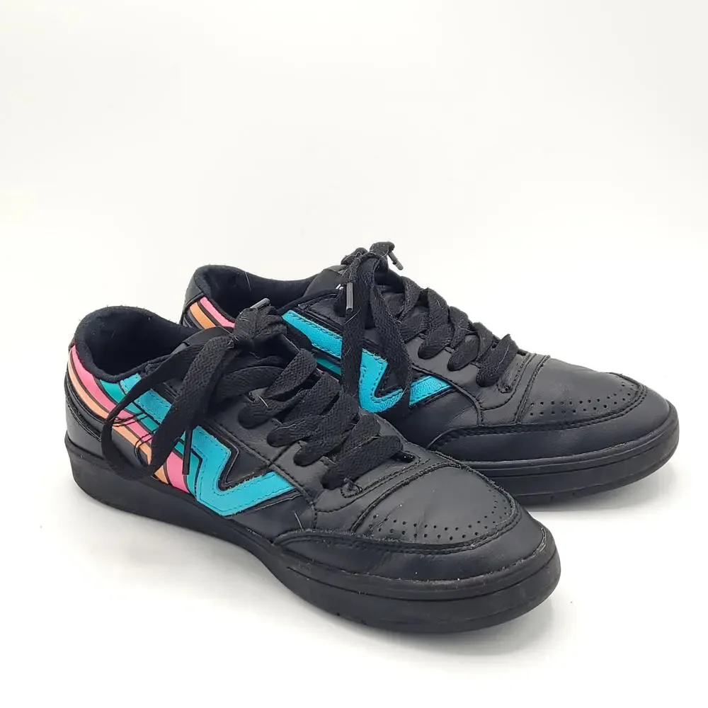 Vans Lowland CC Fader Black Pink Blue Skate Shoes Sneakers Women’s Size 8.5